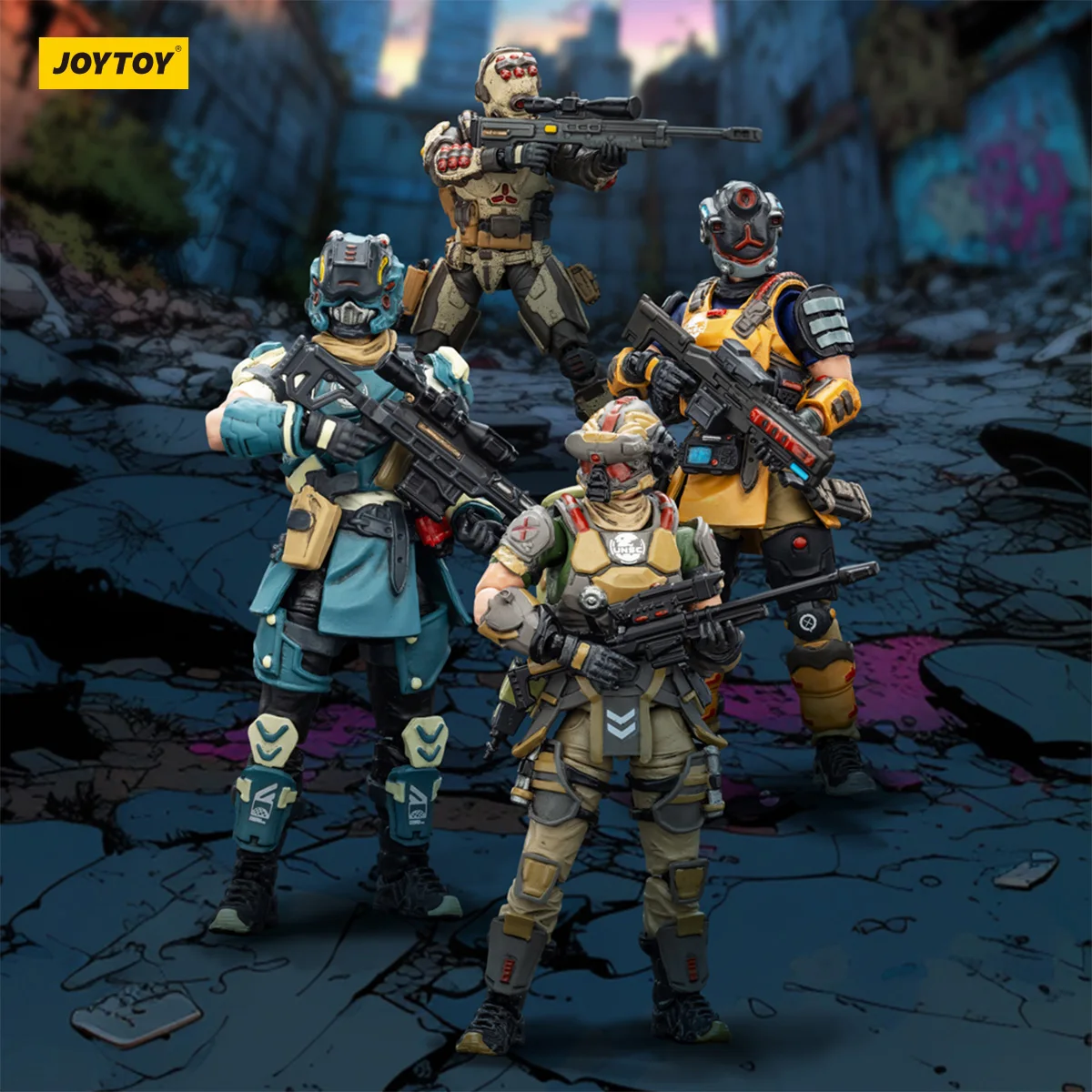 Figura de acción a escala 1/25 de HIPLAY JOYTOY UNSC Sniper Dima Moreau Foster Ivan Steel Ride Corps Assaulter Marco Rhett Karl Volok