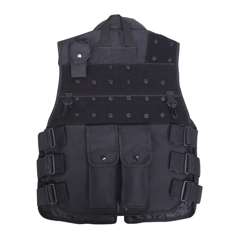 Security Tactical Tank Top Outdoor Training Combat Equipment Live CS Multi Pocket Waterproof Adhesive Buckle Tactical Vest