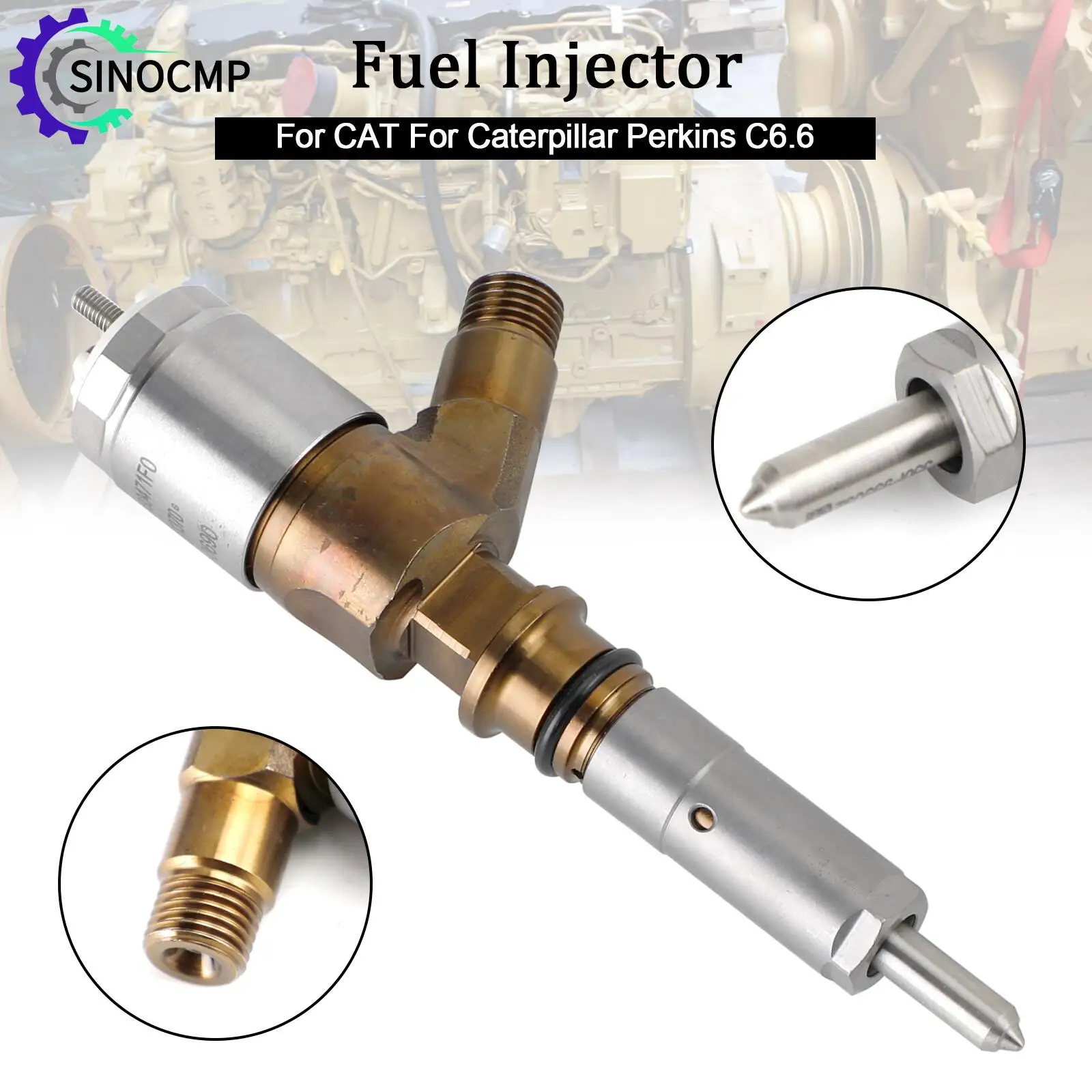 

Fuel Injector 2645A749 320-0690 306-9390 10R-7673 10R7673 For CAT Caterpillar Perkins C6.6 Excavator Wheel Loader Bulldozer Part