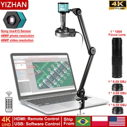 Ultra 4K 48MP Digital Electronic Microscope With USB-C HDMI Port, Professional Video Microscope For Soldering With New Bracket
