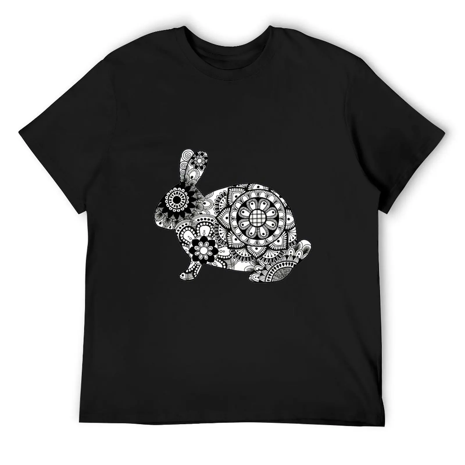 Mandala Rabbit (bun-dala) T-Shirt vintage graphic tee man clothes tees custom t shirt shirts men graphic