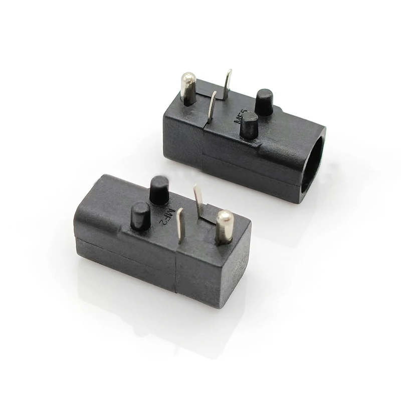 4.0 Safety standard socket, black 3-pin temperature-resistant plug-in with positioning column/wire socket /DC socket