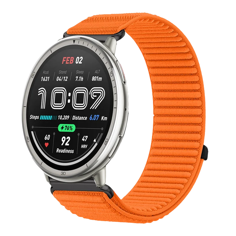 حزام نايلون 20 ملم لـ Amazfit Active 2 سوار بديل قابل للتعديل لـ Amazfit Active 2squar/bip3 Pro/GTR Mini #2