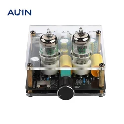 AUIN Upgraded 5654 Tube Preamplifier Amplifiers HiFi Tube Preamp Bile Buffer Auido Amp Speaker Sound Amplifier Home Theater DIY