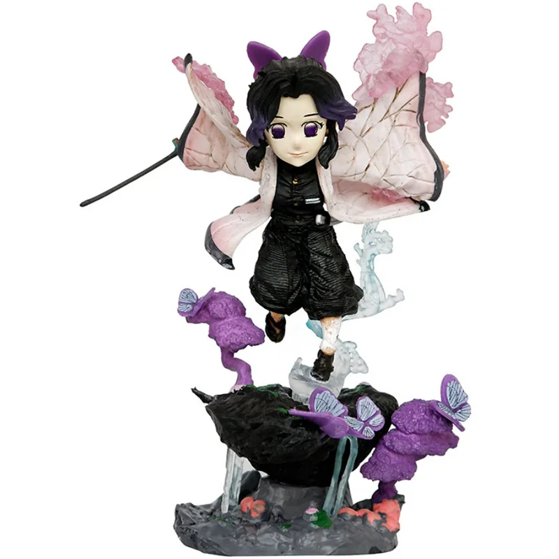 Demon Slayer Tanjirou Nezuko Figura Modelo Boneca, Zenitsu Inosuke, Shinobu, Série G5, Enfeites Anime, Brinquedos Kawaii, 9-13cm