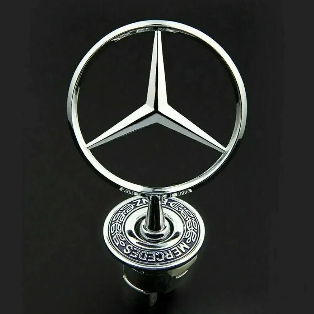 

Star Bonnet - Badge for Car Hood Front Chrome Logo Hood Marking for Benz C E S Class W204 W205 W212 W213 W211 W220 W222 W223