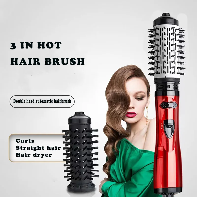 MultiFunctional Hair Dryer Comb Hot Air Styler Comb Straightening Curling Iron Roll Styling Brush Hair Styling Tool Dryer Brush