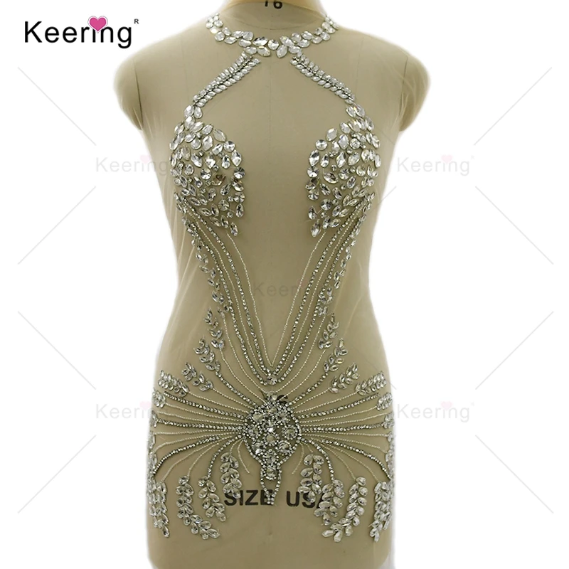 

Big Crystal Rhinestone Beaded Body Applique, Sexy Prom's Dress, Fashion, New Arrivals, WDP-436