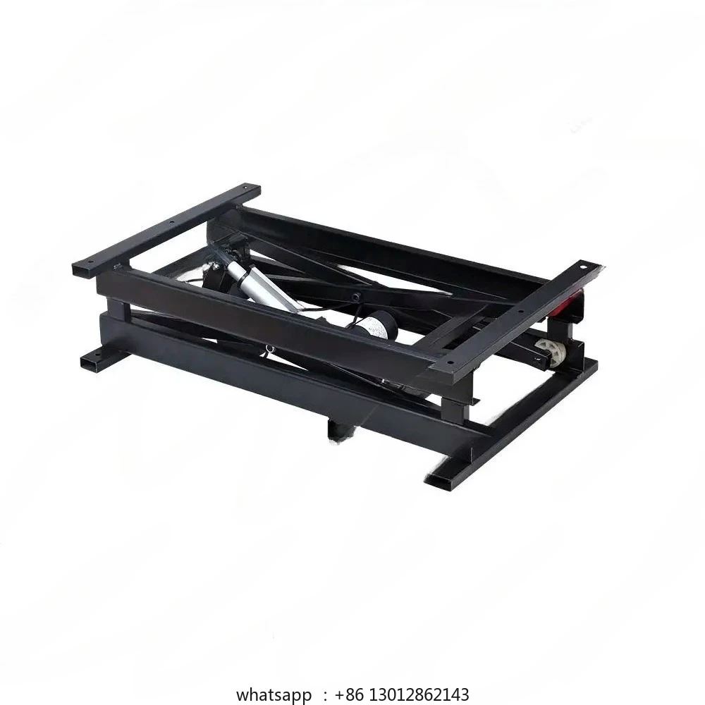 

300 кг Многофункциональный электрический проводной журнальный столик с дистанционным управлением Обеденный стол 24 В Подъемное оборудование Складная железная рама