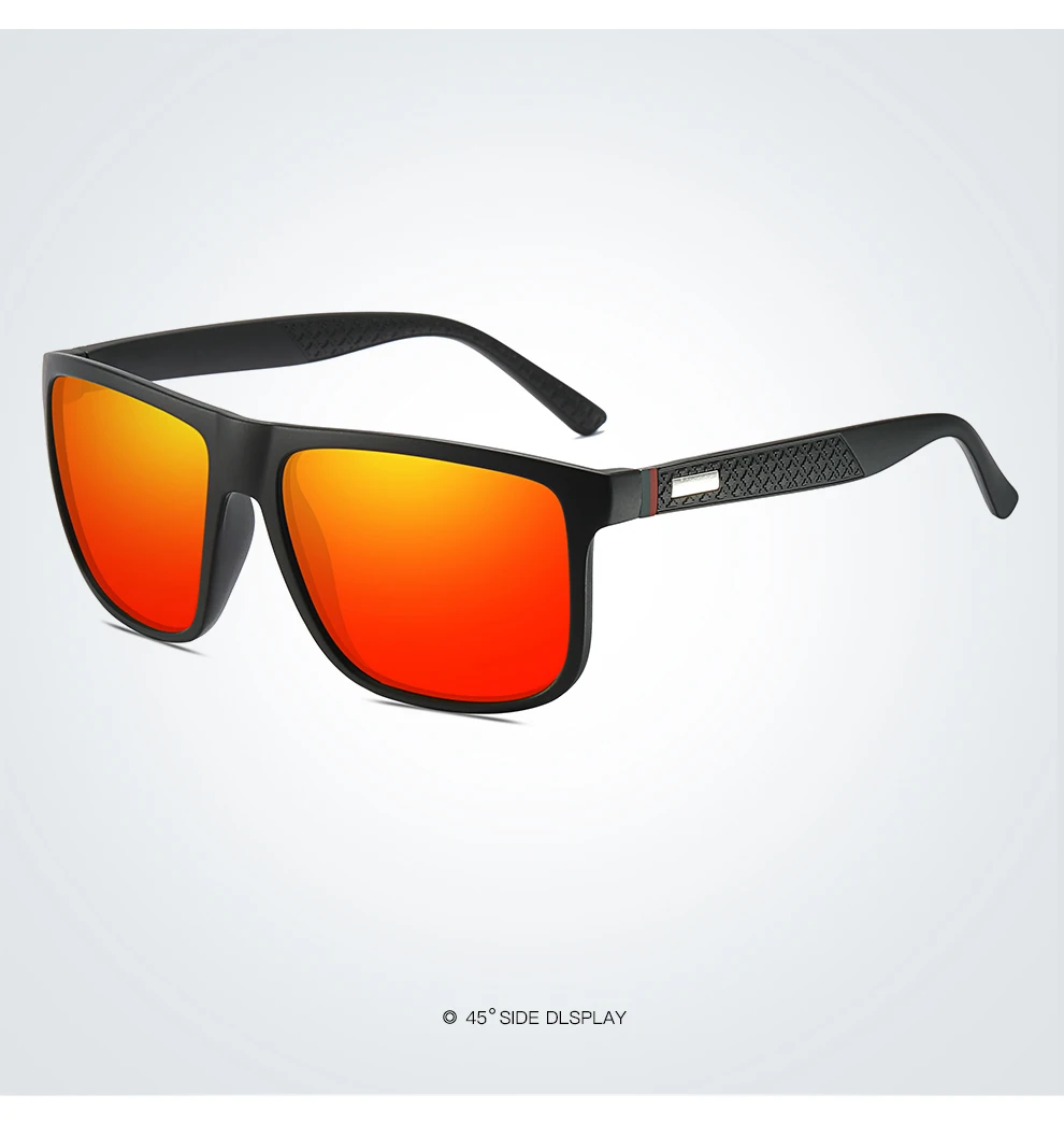 Modische Vintage Quadratische Sonnenbrille für Männer und Frauen Luxusmarken-Designer Herren-Sonnenbrille zum Fahren und Angeln UV400 Schutz Eyewear – Detail 12