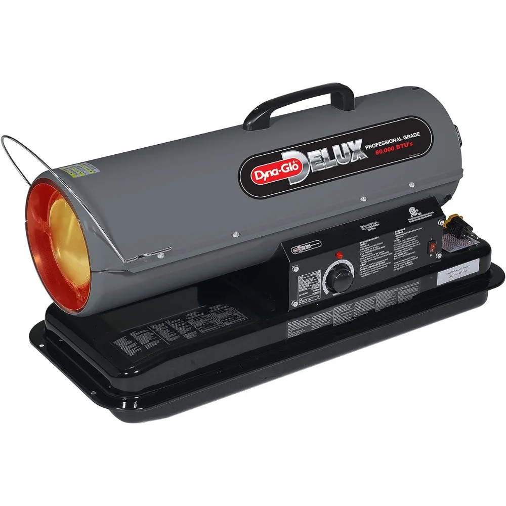 Dyna-Glo Delux KFA80DGD Kerosene, 80K BTU Forced air Heater, 80,000