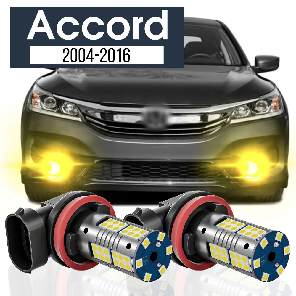 

2x LED Fog Light Lamp Blub Canbus Accessories For Honda Accord 7 8 9 2004 2005 2006 2007 2008 2009 2010 2011 2012 2013 2014 2015