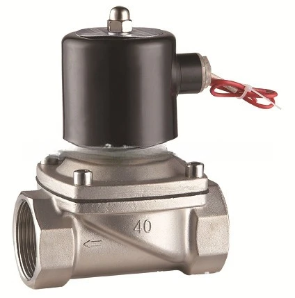 2W-400-40B Stainless Steel Solenoid Valve DN40 Solenoid Valve, Interface 1.5 Inches