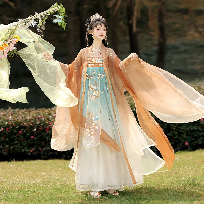 chinese princess dress Flower Marriage Green Lolita - Lolita Dress Summer Women's this dress embodies grace and sophistication Hanfu Dress Women Ancient Chinese