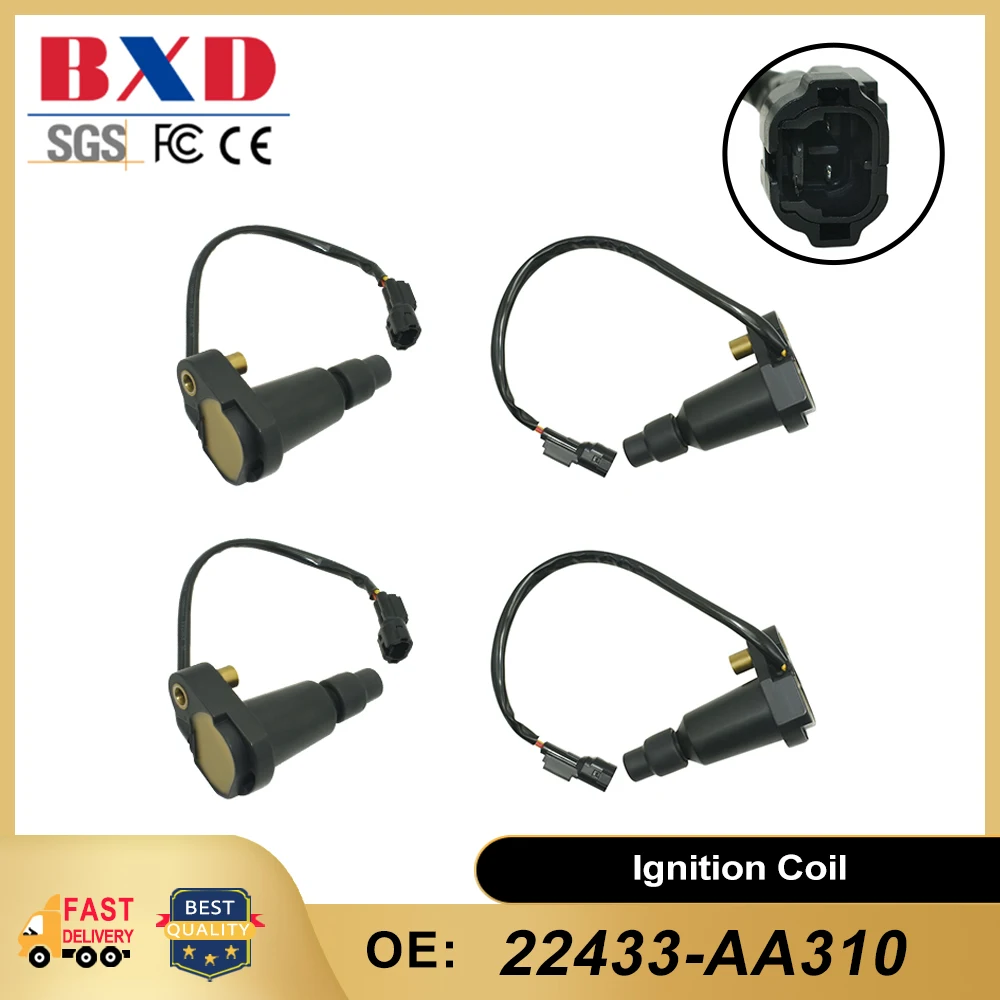 1/4PCS Ignition Coil 22433-AA310 22433AA310 GN10540 For Subaru SVX 1992-1997 3.3L Car Accessories bobinas de encendido