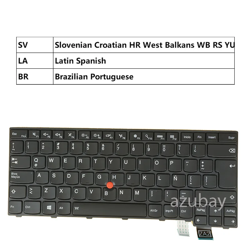 Teclado para Thinkpad T460P, T470P, 00UR398, 00UR358, 01EP471, 01EP430, 01EP472, Español Latino, portugués, marroquí