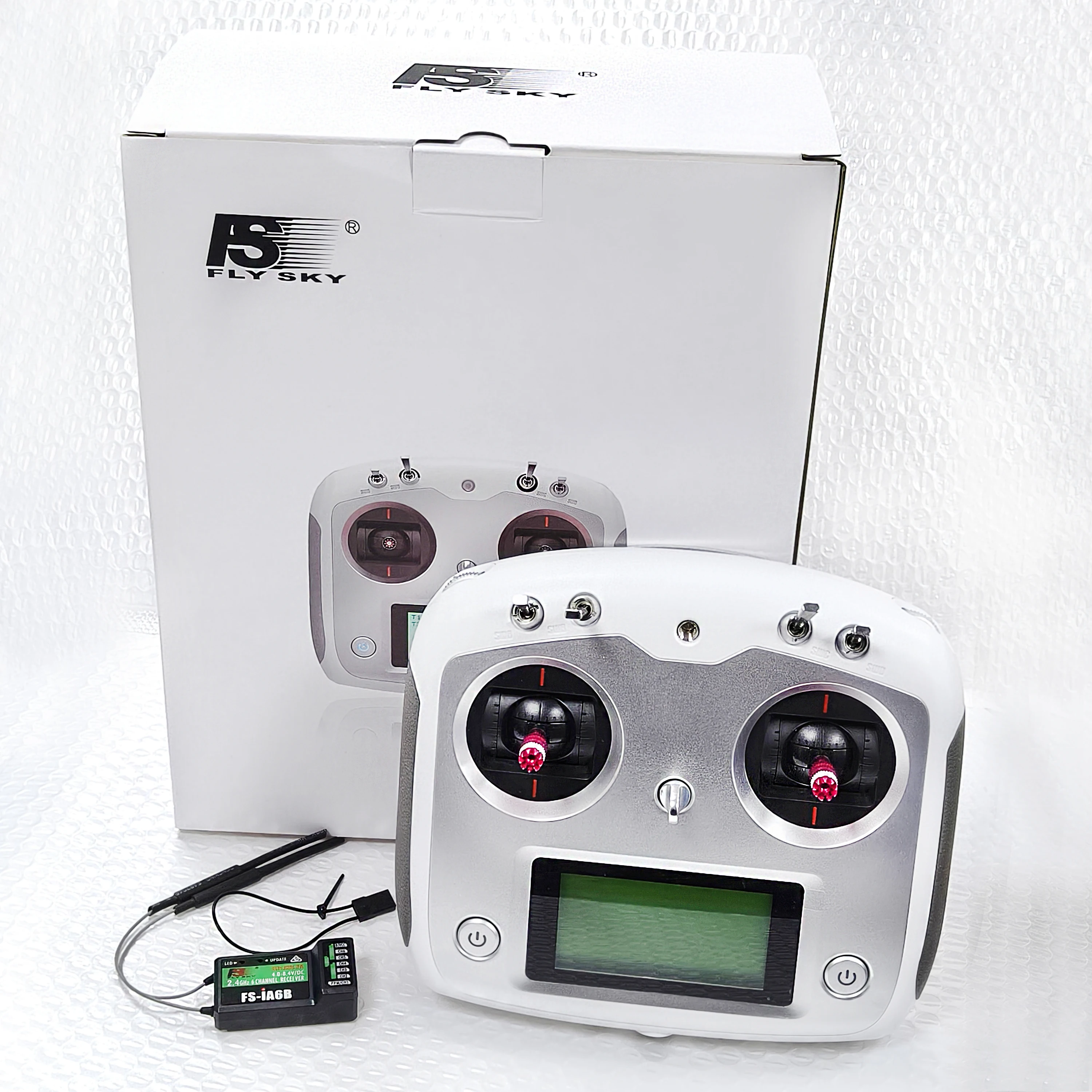Flysky FS-I6S FS I6S 10-Kanal 2,4G RC Quadcopter Sender-Controller-Set mit Empfänger FS-iA6B oder FS-IA10B mit Moduswechsel-Funktion als Geschenk