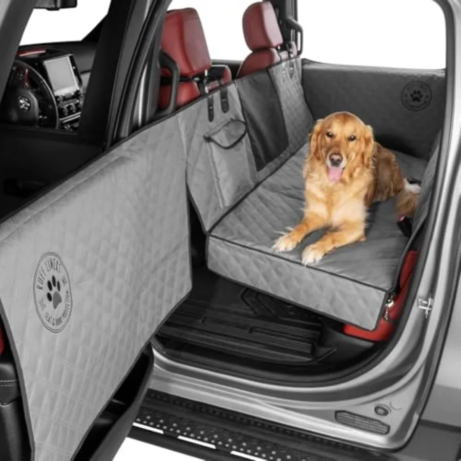 

Standard Back Seat Extender for Dogs, Gray As Seen on Shark Tank Hard Bottom Platform for Cars, SUVs and Mid-Size Trucks 400lb