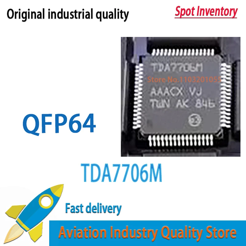 10PCS TDA7706M LQFP-64 TDA7706 LQFP64 7706M 7706   Brand new in stock