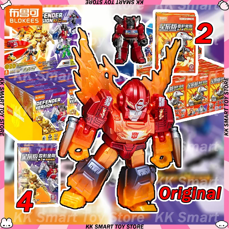 

Новая версия Blokees Transformation Defender Wave 4, трансформация Defender Wave 2, версия Optimus Prime Megatron, модель игрушки