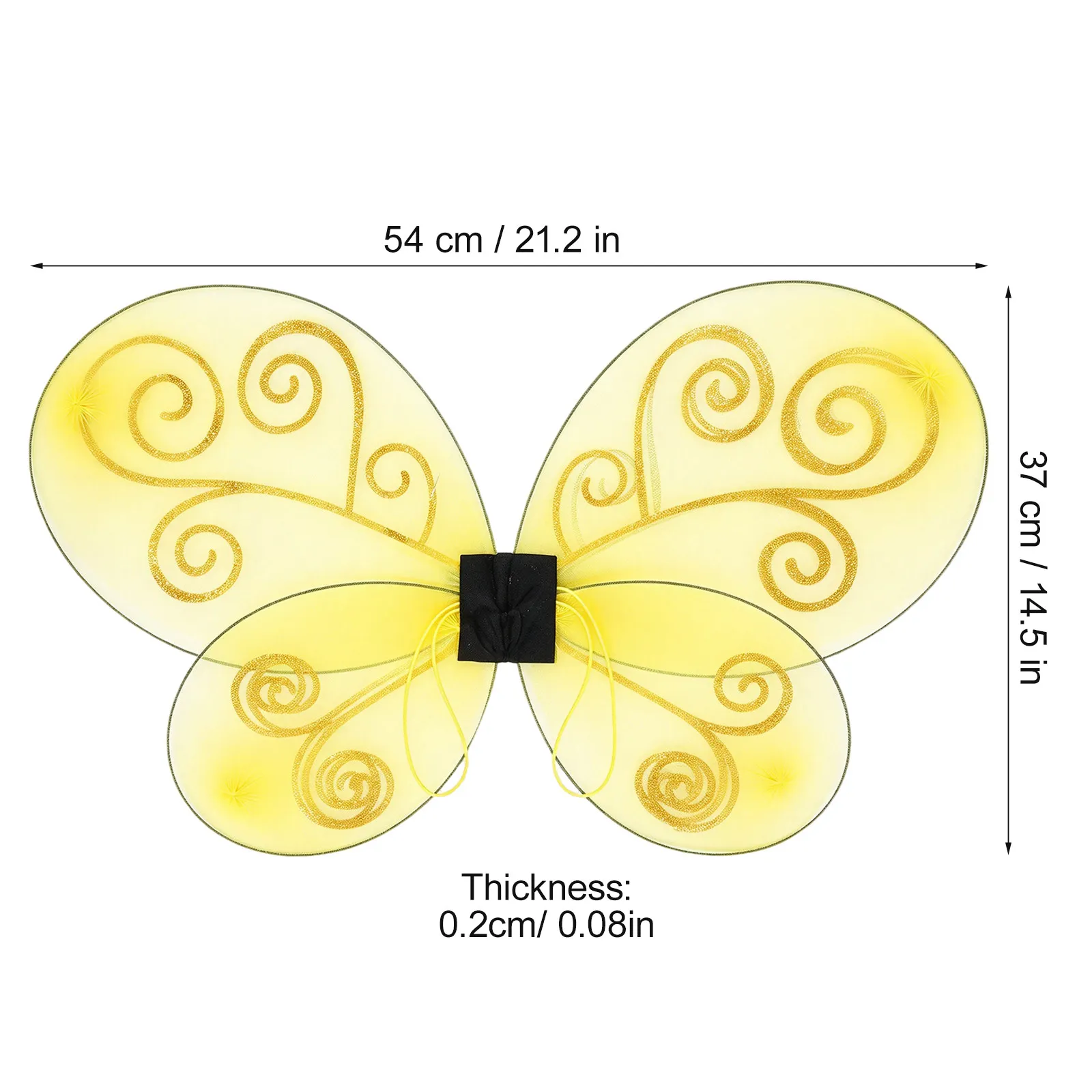 Bee Wing Prop Lightweight Portable Butterfly Costume Wing for Cosplay Party Photo Shooting Performance Accessories Women Adults