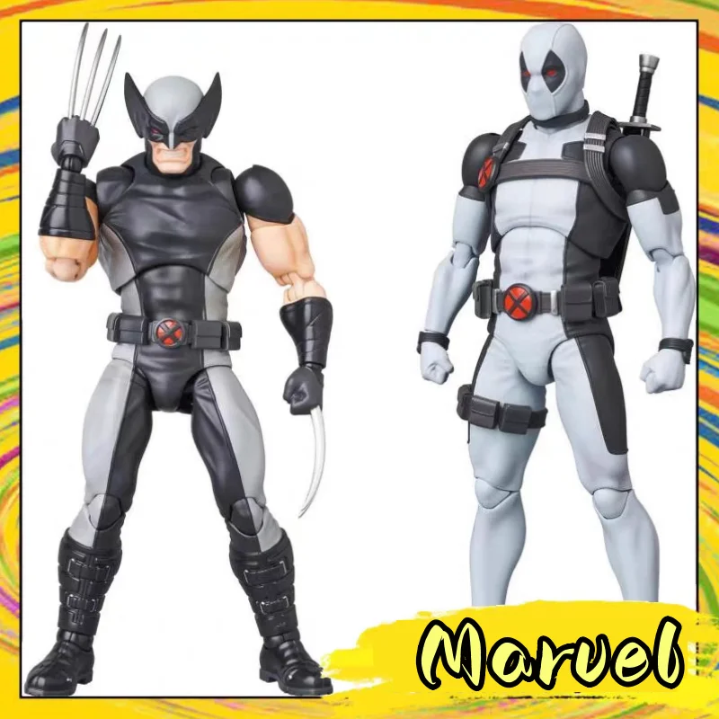 

Original Marvel Legends Anime Mafex Storm Wolverine Deadpool Comic Ver X-men Action Figures Collection Model Gift Toys