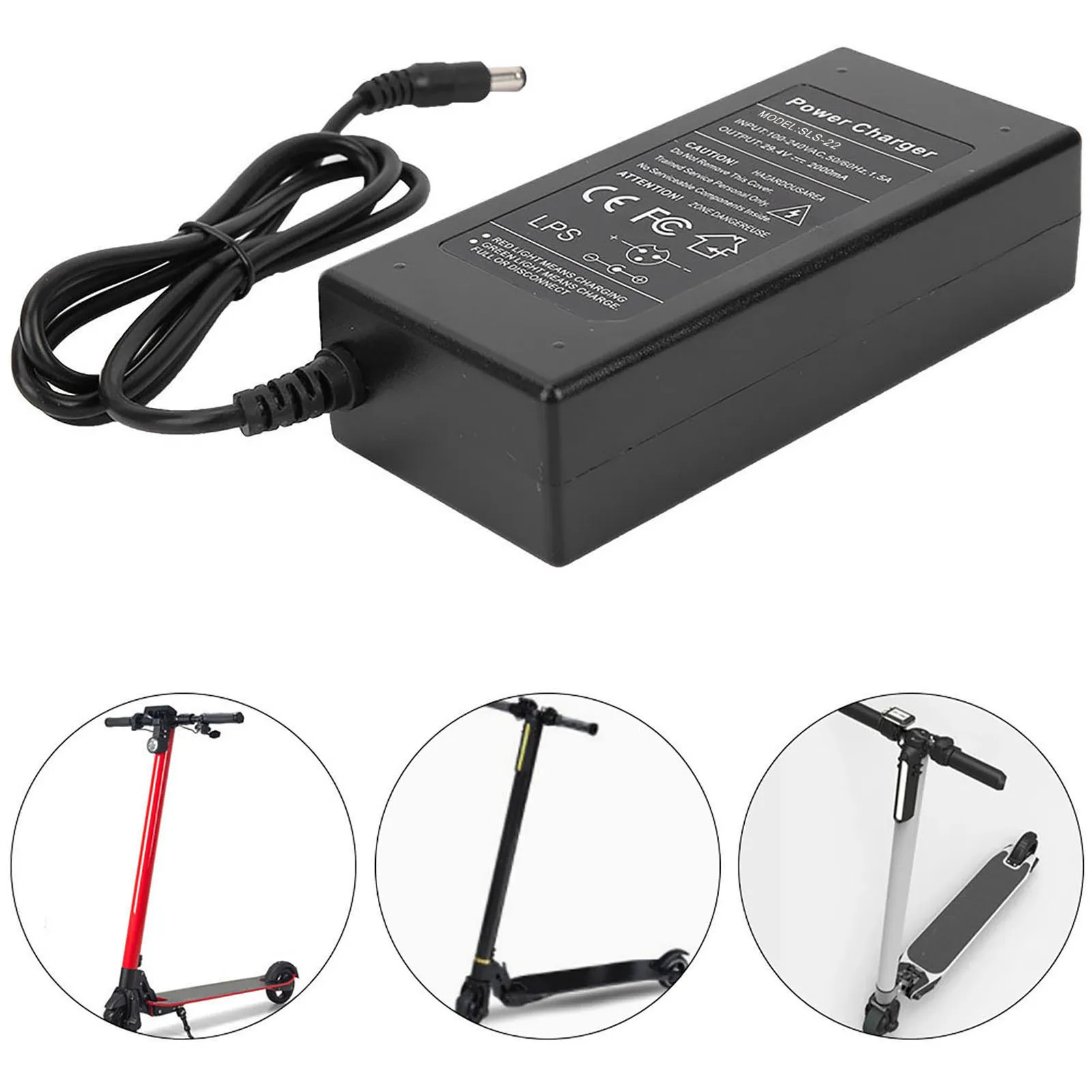 29.4 فولت 2000mA سكوتر كهربائي مهايئ شاحن شاحن بطارية استبدال ل 5.5 بوصة سكوتر كهربائي الملحقات الاتحاد الأوروبي التوصيل #5