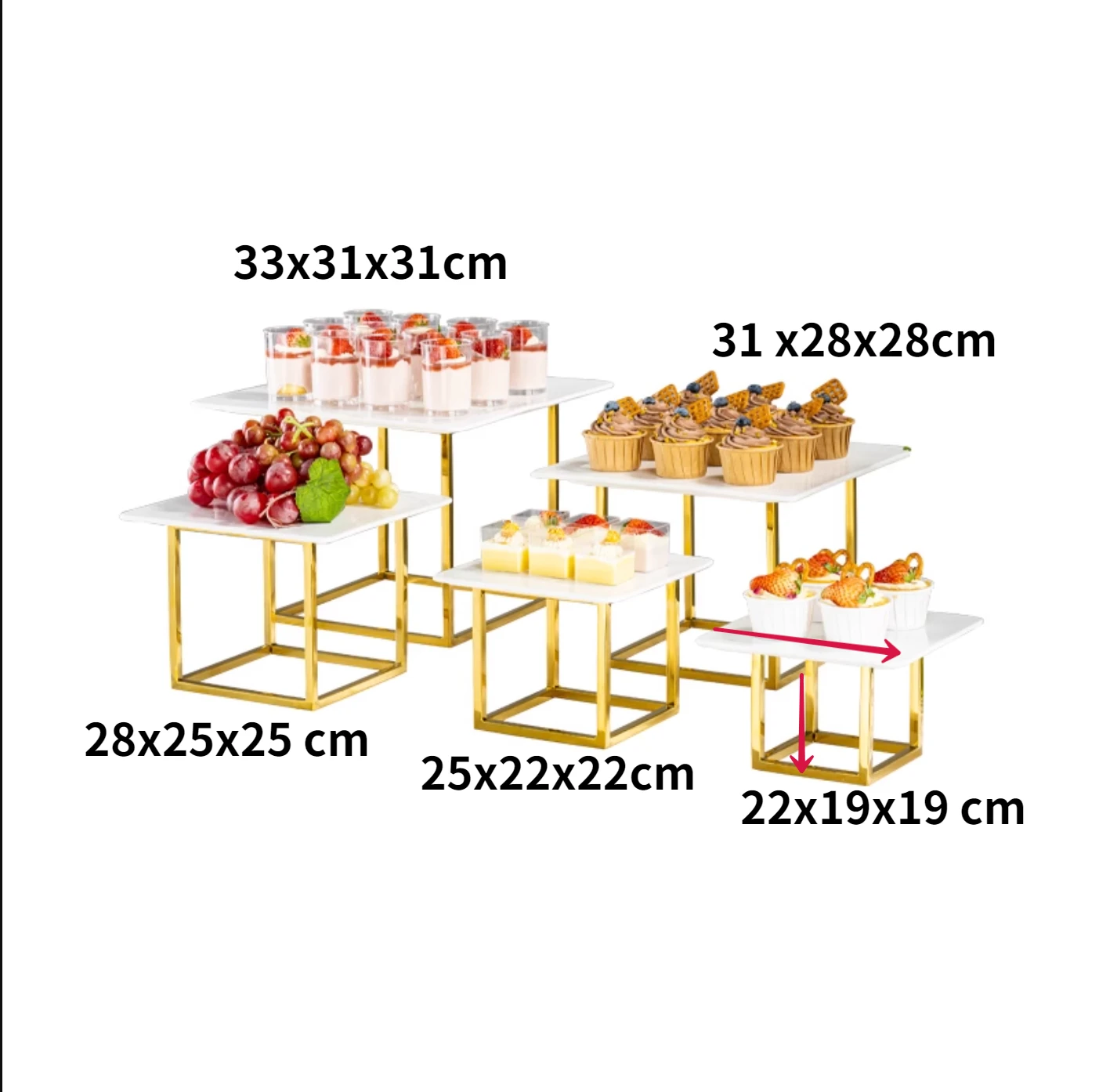 Buffet Plint Kolom Dessert Tafelornamenten Home Hotel Feest Taart Brood Drankjes Fruit Houder Bruiloft Verjaardag Centerpieces Prop - afbeelding 1