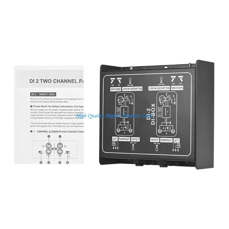 U2JE Converter Single Channel DI-Box Passive BalancedUnbalance Converter