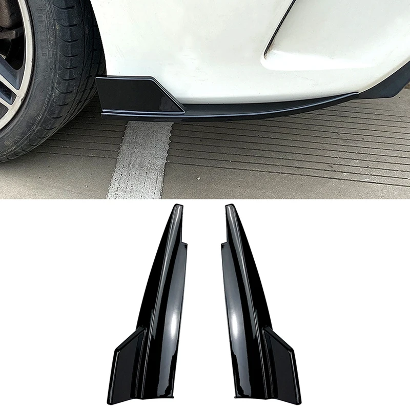 NEW-Car Rear Bumper Lip Splitter Spoiler Aprons Flaps For Mercedes-Benz CLA-Class C117 CLA200 CLA45 AMG 2013-2019