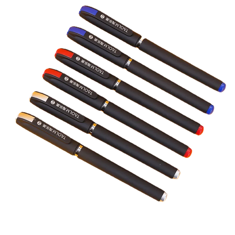 12pcs 1.0 0.7 0.5 Large Capacity Signature Pen Refill Black Blue Red Business Office Carbon Pen Student Water Core Calligraphy