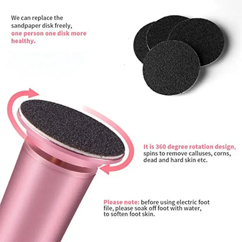 المهنية القابلة لإعادة الشحن الصلب الجلد الميت ملف الكهربائية الكالس مزيل القدم طاحونة الغسيل للأقدام مزيل الكالس المنتج