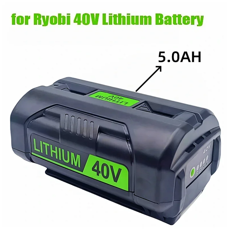 

Powertoolbattery 40V 5.0Ah Li-ion rechargeable battery for Ryobi op4050 op40401 ry40200 op4050a ry40400 ry4050