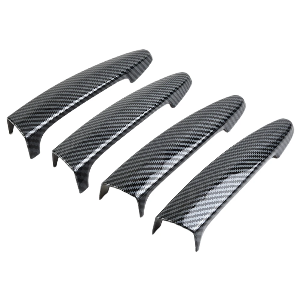 4 X Car Door Handle Cover Carbon Fiber Style Trim For BMW E87 /E90 /E91 E92 E93 F30 X1 X2 X3 X4 X6 Exterior Access