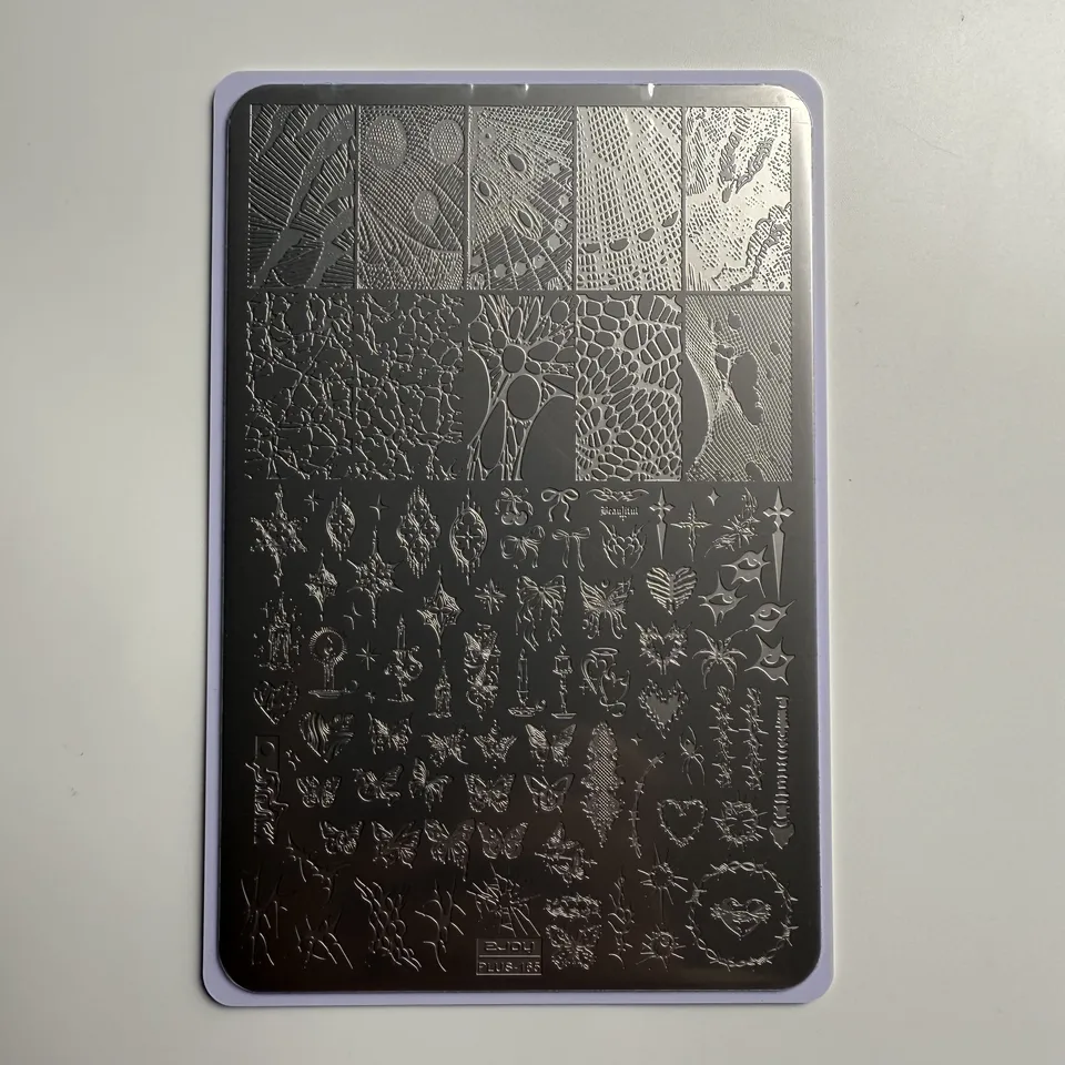 Placas de Estampado de Uñas XMQ, Plantillas de Burbujas 3