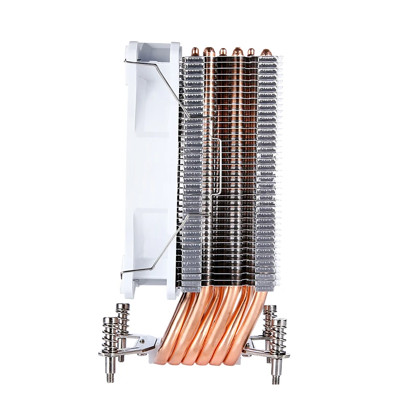 QiuzAim Air-Cooled Efficient Processor CPU Cooler 120mm Fan 4Pin/PWM 6 Heat Pipe Compatible LGA2011 2066 115X 1200 1700 1851 X99
