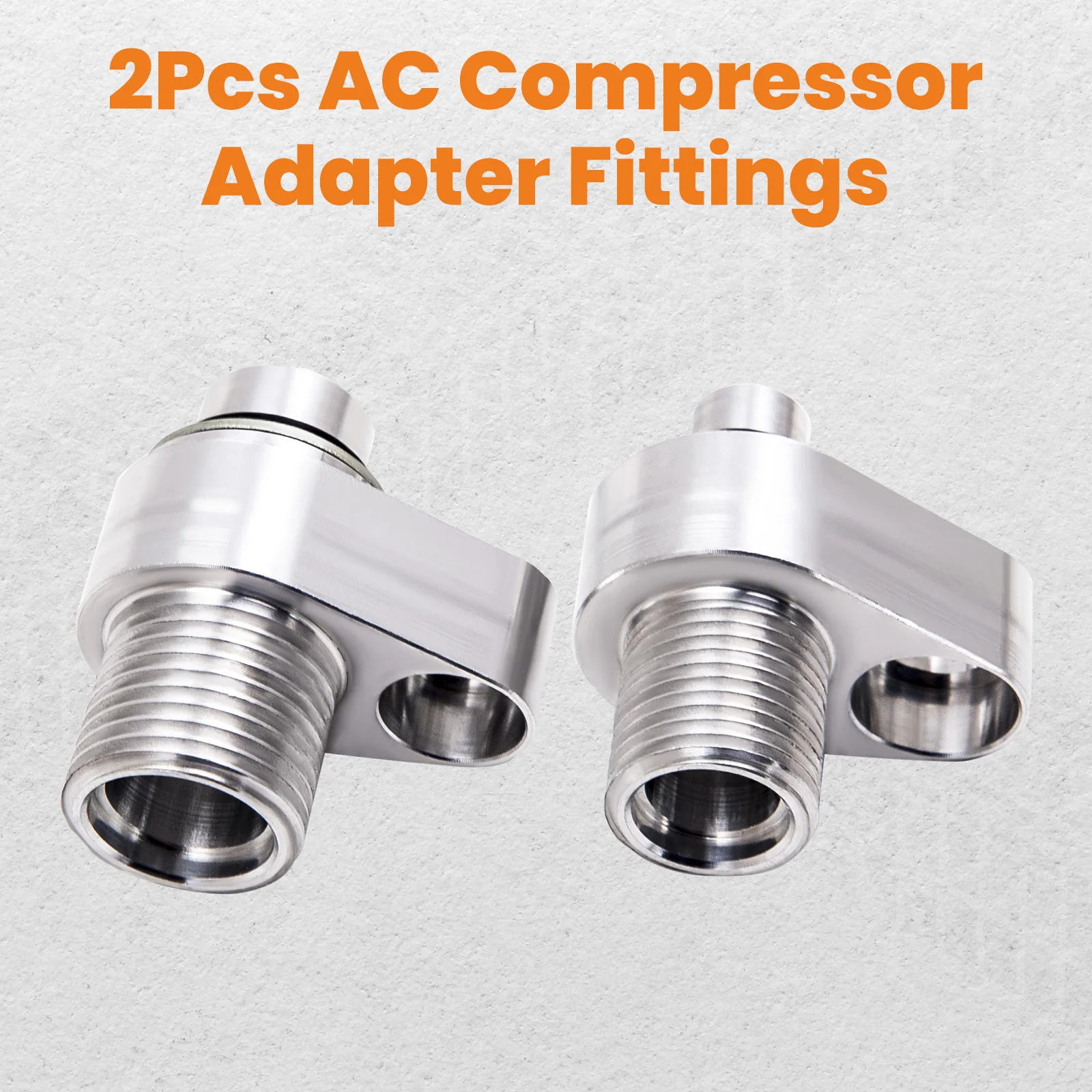 Swap A/C AC Compressor Adapter Fittings Kit for 10S17F & 10S20F Compressors