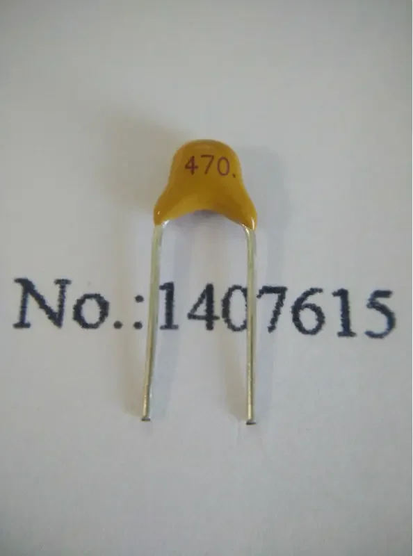 100PCS Monolithic Ceramic capacitor 470 J  47PF 50V  P=5.08mm CT4