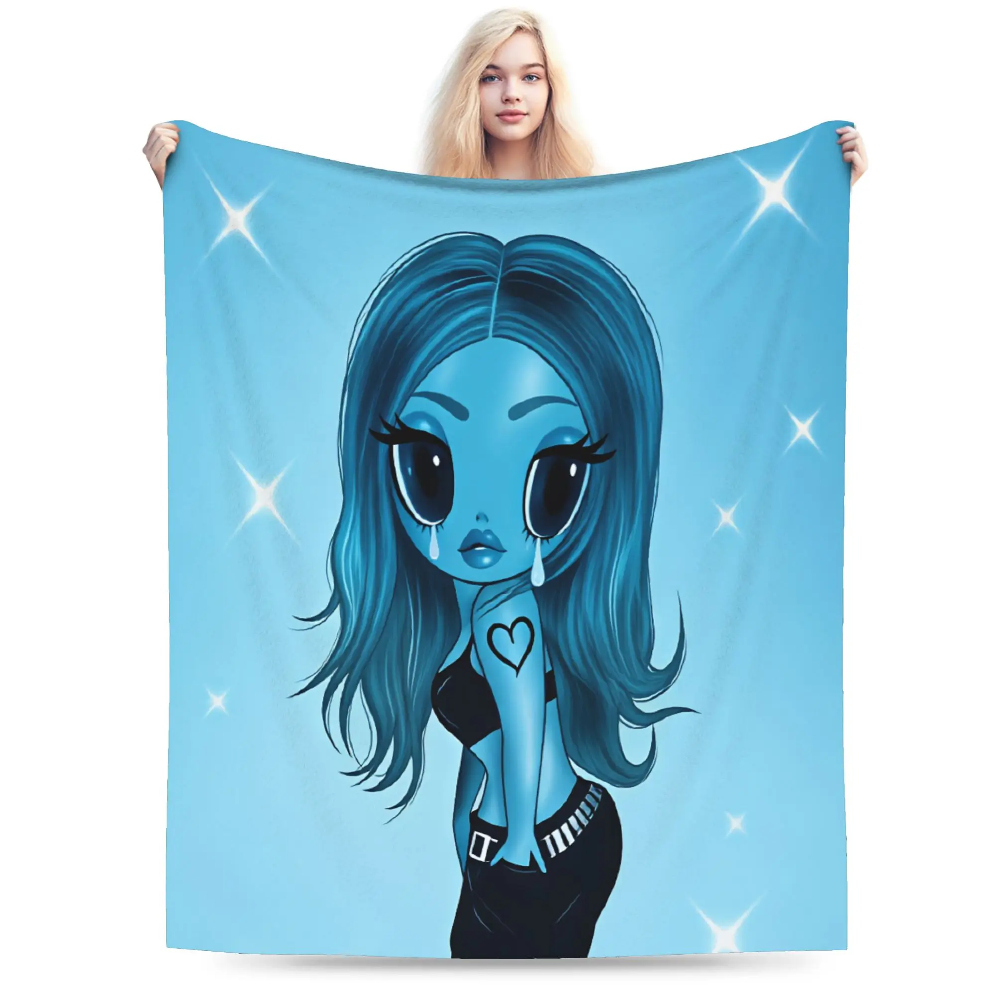 Karols G Flannel Blanket Adults No Me Arrepiento De Sentir Tanto Warm Comfy Throw Blanket Spring Chair Bedspread Sofa Bed Cover
