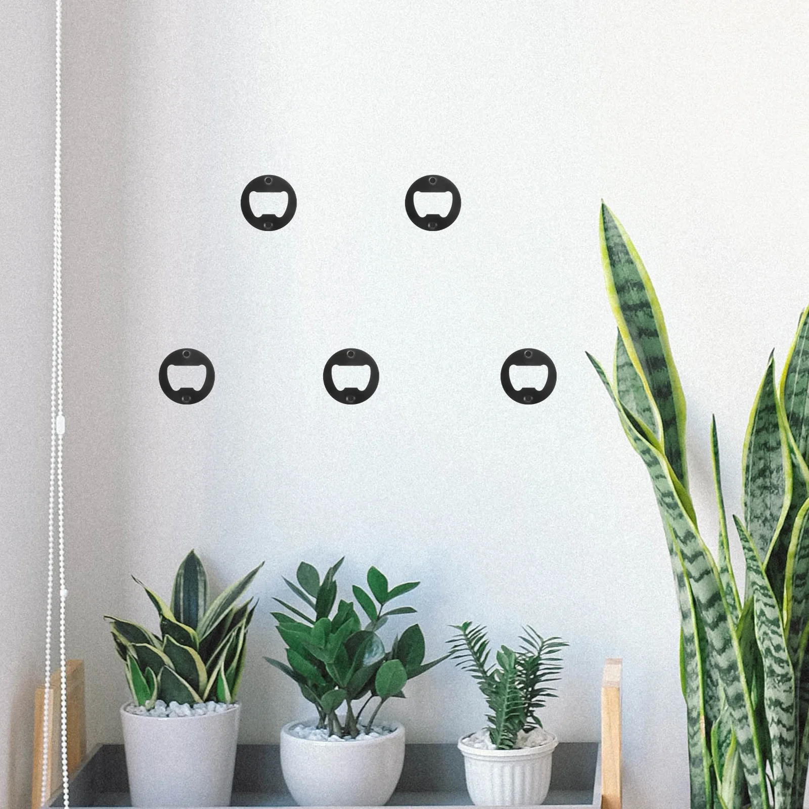 

10Pcs Iron Wall Mounted Round Bottle Opener DIY Insert Parts Beer Opener Tool Bar Essentials Home Bottle Cap Remover