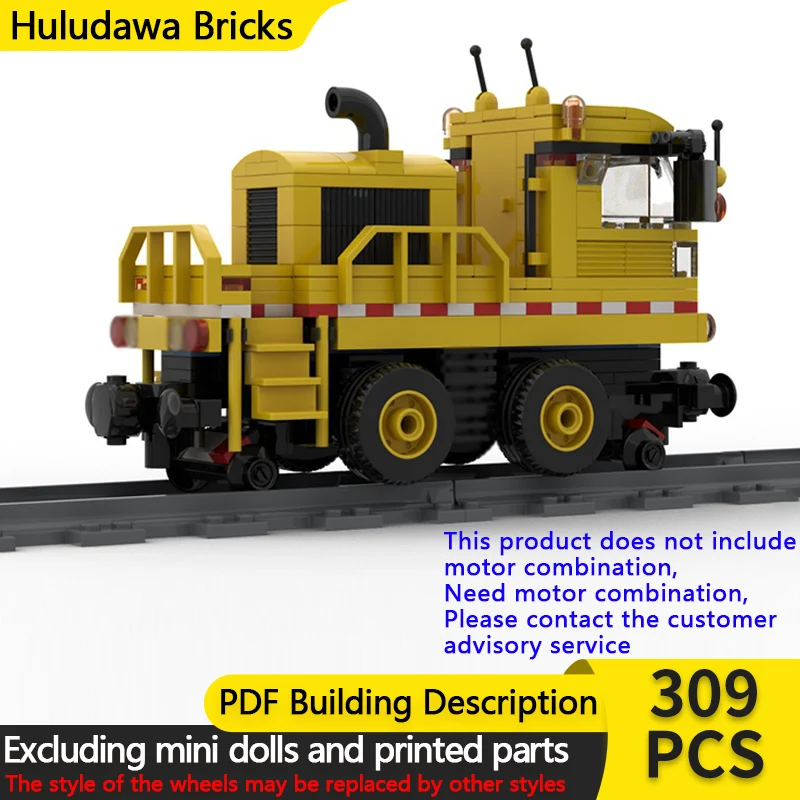

City Car Model MOC Building Bricks Efficient Handling Railcar Mover Modular Technology Children Holiday Gifts Assemble Toys Suit