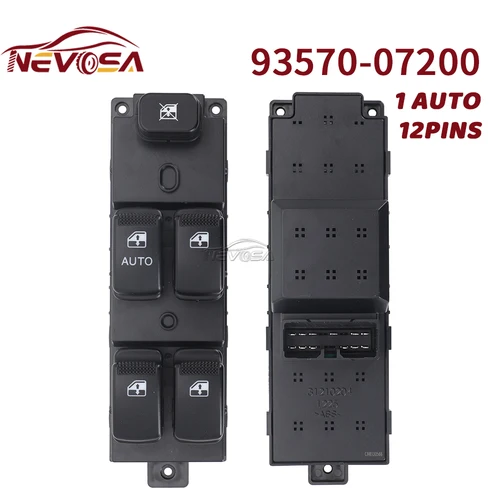 Imagen 2 del producto 9357007200 para Kia Picanto SA 2004-2007 Morning Hyundai H100-4F Porter2 botón de Control del interruptor de la ventana eléctrica principal 93570-07200