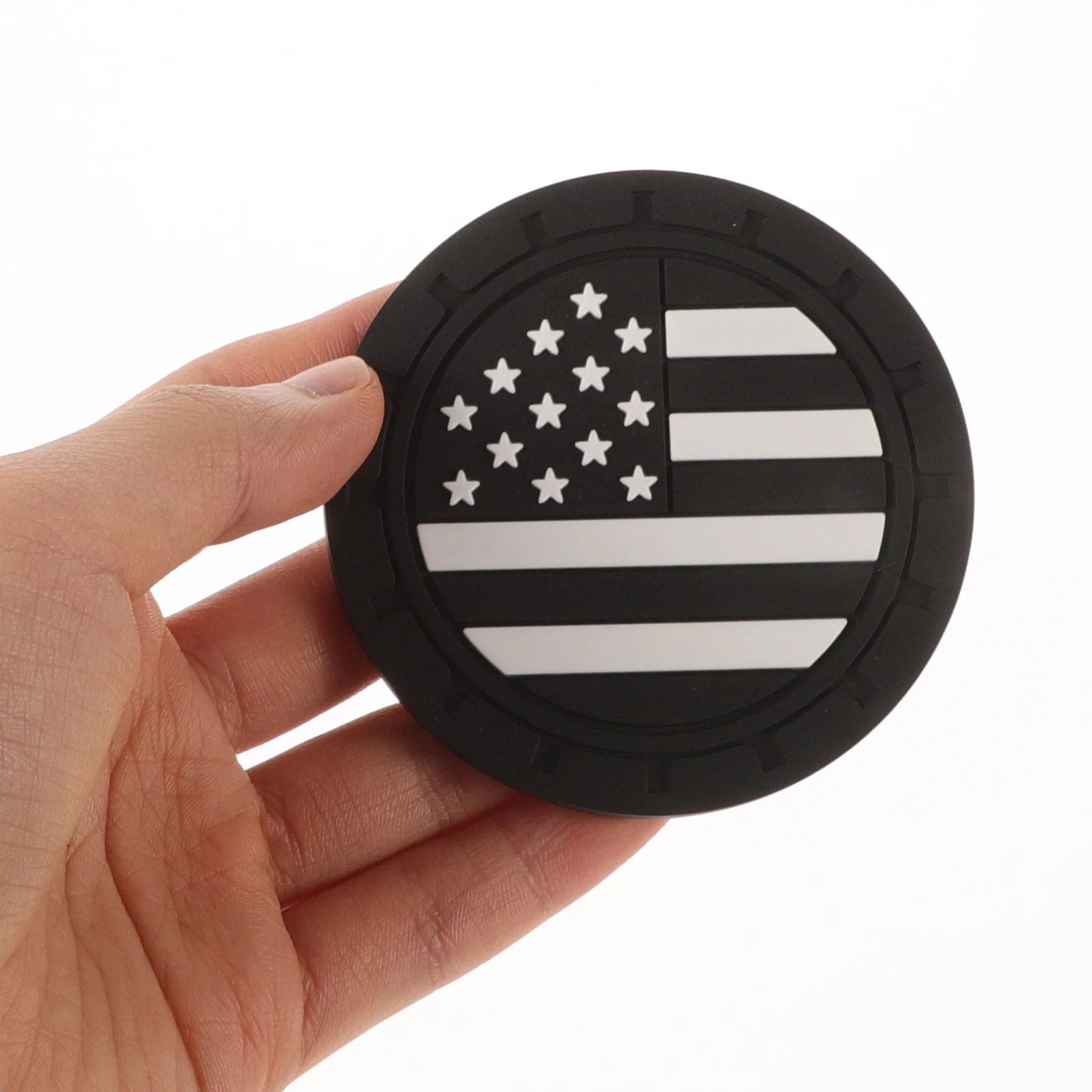 4 قطعة قواعد أكواب السيارة العلم الأمريكي المطاط المضادة للانزلاق حامل الكأس إدراج حماية سهلة التنظيف لشاحنة ديكور السيارة الداخلي #2