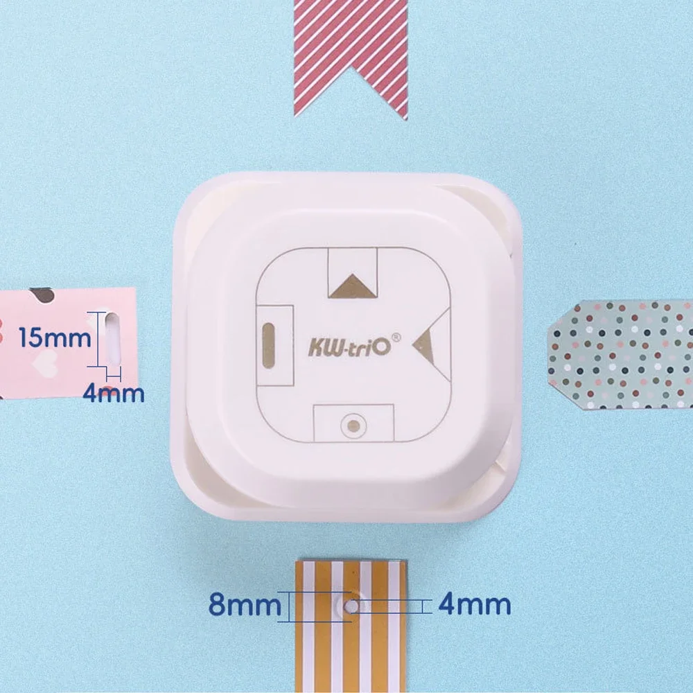 4 In 1 Tag Punch Corner Rounder Cutter Papier Label Punch Voor Scrapbooking Kaart Voor Diy Papieren Kaart Fotokaart Maken Benodigdheden