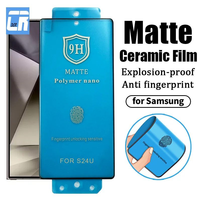 

Взрывозащищенная матовая керамическая пленка для Samsung Galaxy S24 Ultra S23 S22 S21 S20 S10 S9 защита для экрана Note 20 10 Plus без стекла