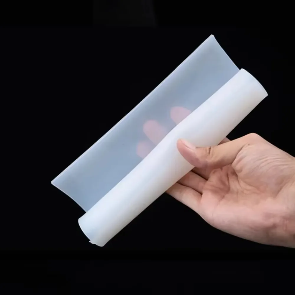 New 10*10cm Silicone Sheet Translucent High Temperature Resistance Silicone Gasket Anti-Slip Shock Absorption Silicone Mat
