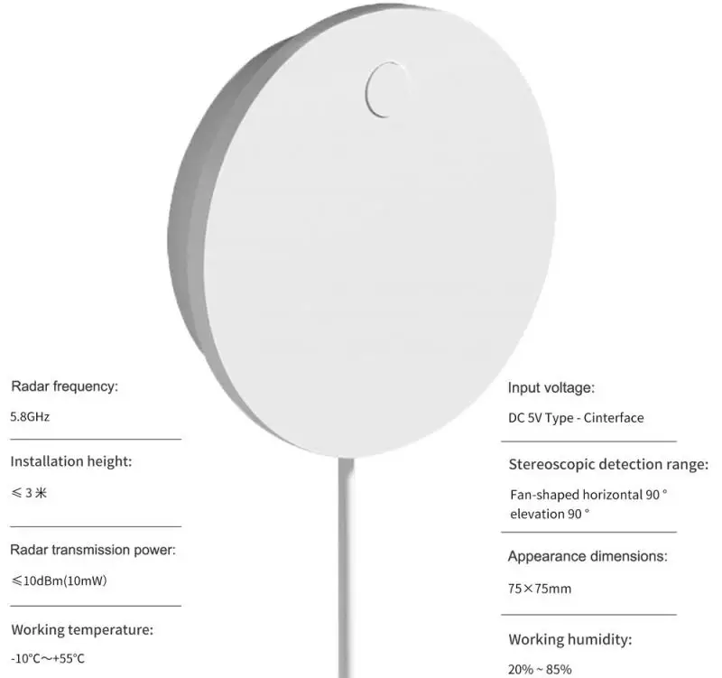 EWeLINK-Sensor de movimiento humano Zigbee, Detector de movimiento PIR para casa inteligente, seguridad, vida inteligente, funciona con Alexa y