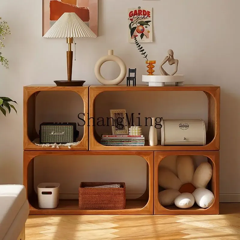 CL entrance partition cabinet multi-functional free combination solid wood module storage cabinet