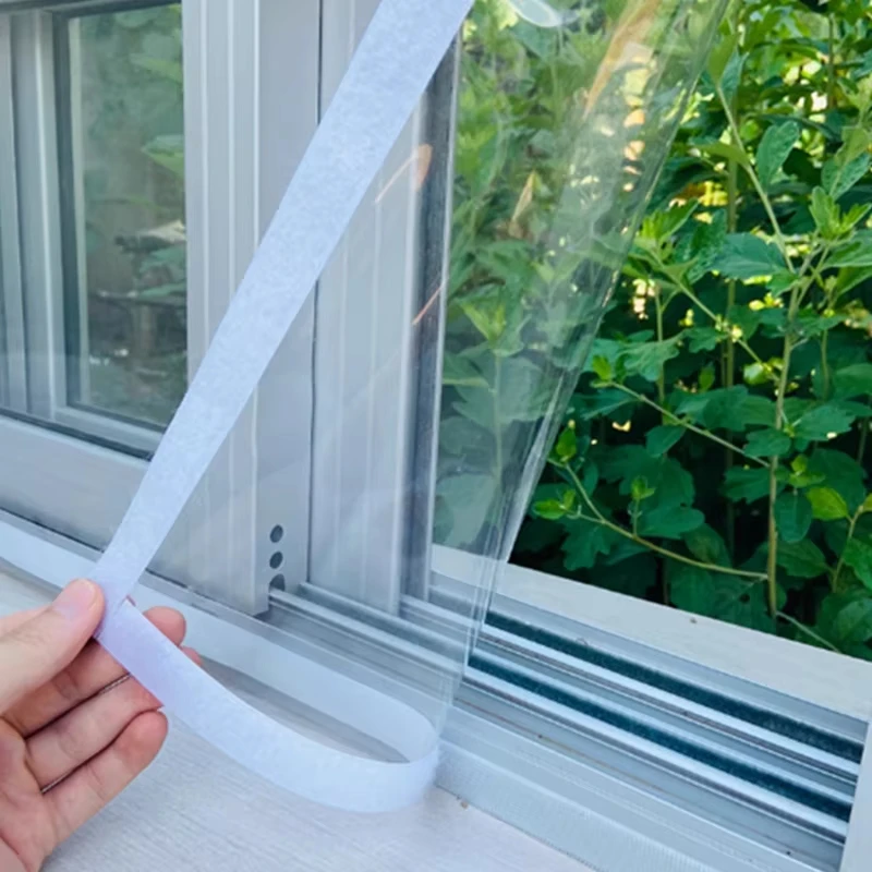 Winter window draft-proofing and thermal insulation film seals; cold protection and thermal insulation; transparent EVA winter c