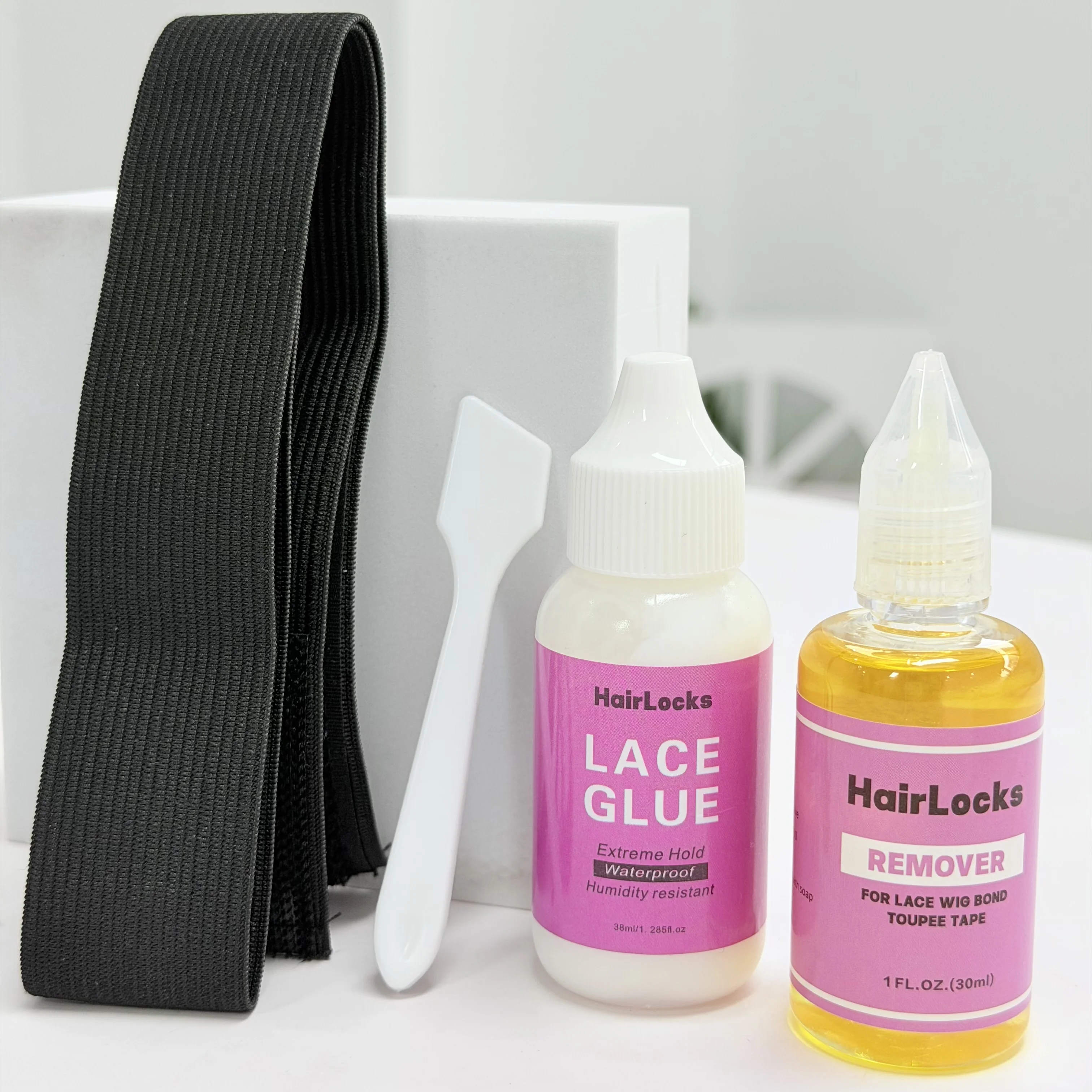 4Set Waterproof Lace Front Wig Adhesive Kit with Lace Glue Remover And Wig Adhesive for Secure Attachment